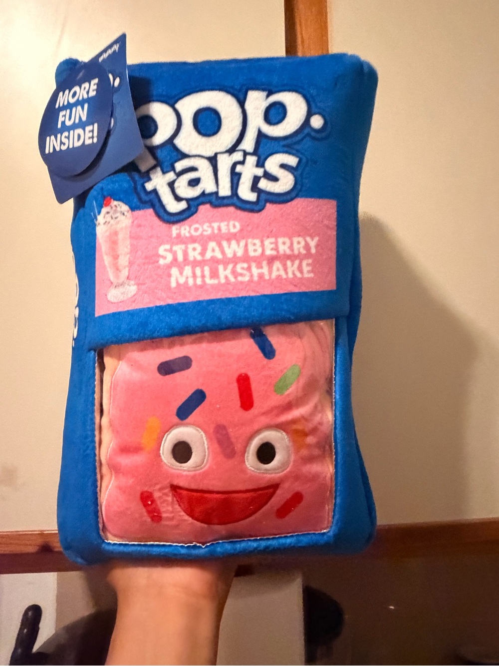 Pop-Tarts Frosted Strawberry Milkshake Plush Party Favor - Pink & Blue